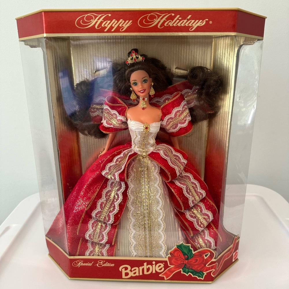 1997 Rare Holiday Barbie - new in box - rare edition with misprint on box